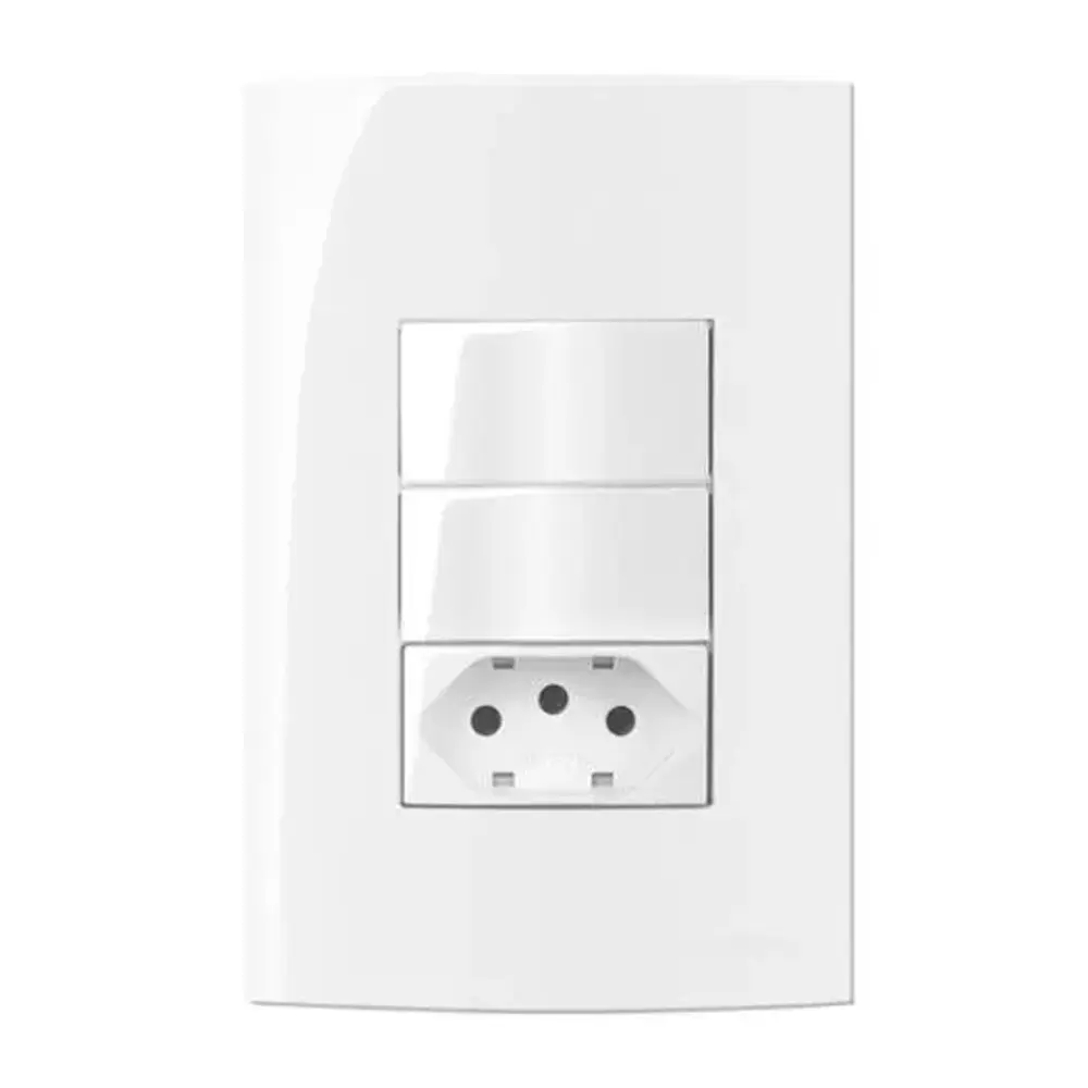 Acabamentos-01 Foto de uma tomada de acabamento elétrico