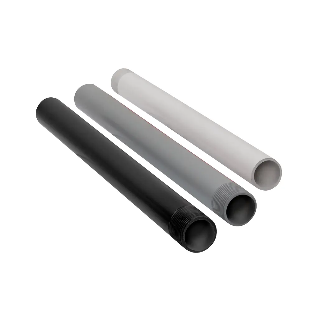 Tubulações em PVC e Galvanizada - 01 Foto de uma tubulação em pvc