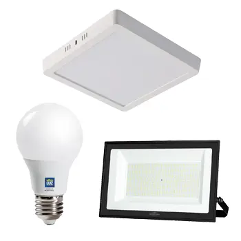 Foto de lâmpadas de led de diversos tipos